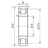 55 mm x 140 mm x 33 mm  NACHI N 411 Rolamentos cilíndricos