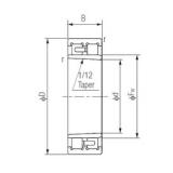 280 mm x 380 mm x 100 mm  NACHI NNU4956K Rolamentos cilíndricos