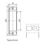 160 mm x 220 mm x 45 mm  NACHI 23932AXK Rolamentos cilíndricos