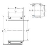 15 mm x 27 mm x 25,2 mm  NSK LM2025 Rolamentos de agulha