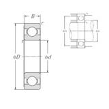 120 mm x 260 mm x 55 mm  NTN 6324 Rolamentos de esferas profundas