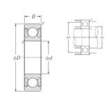 10 mm x 22 mm x 6 mm  NTN 6900ZZ Rolamentos de esferas profundas