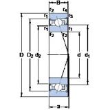 110 mm x 150 mm x 20 mm  SKF S71922 CB/HCP4A Rolamentos de esferas de contacto angular