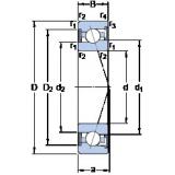 70 mm x 110 mm x 20 mm  SKF S7014 ACE/HCP4A Rolamentos de esferas de contacto angular