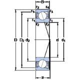 100 mm x 150 mm x 24 mm  SKF S7020 ACD/P4A Rolamentos de esferas de contacto angular